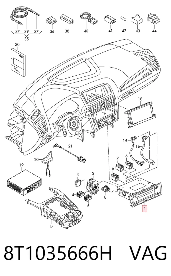Radio Audi Q5 8RB