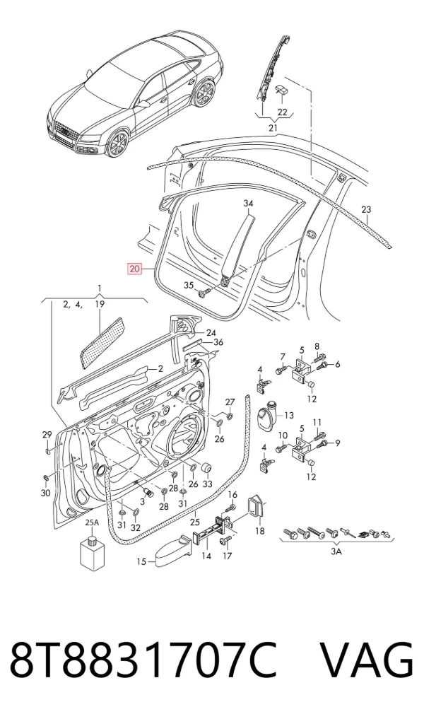  8T8831707C VAG
