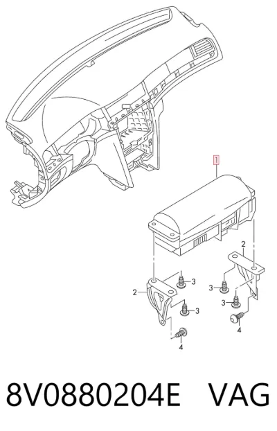 Airbag del pasajero VAG 8V0880204E