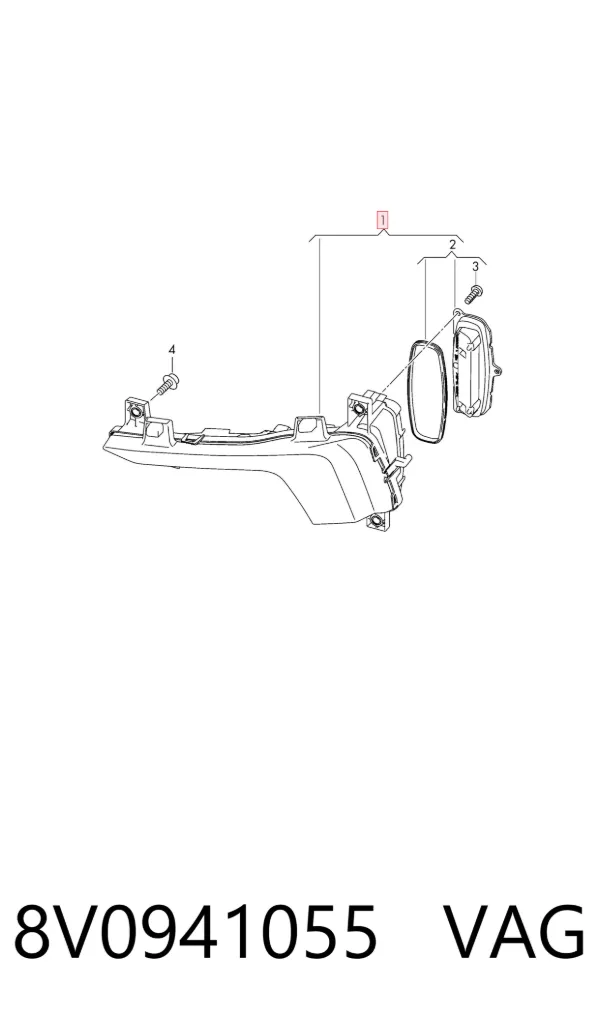 Luz diurna izquierda 8V0941055 VAG