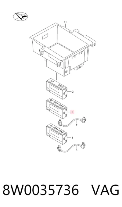 Concentrador USB VAG 8W0035736