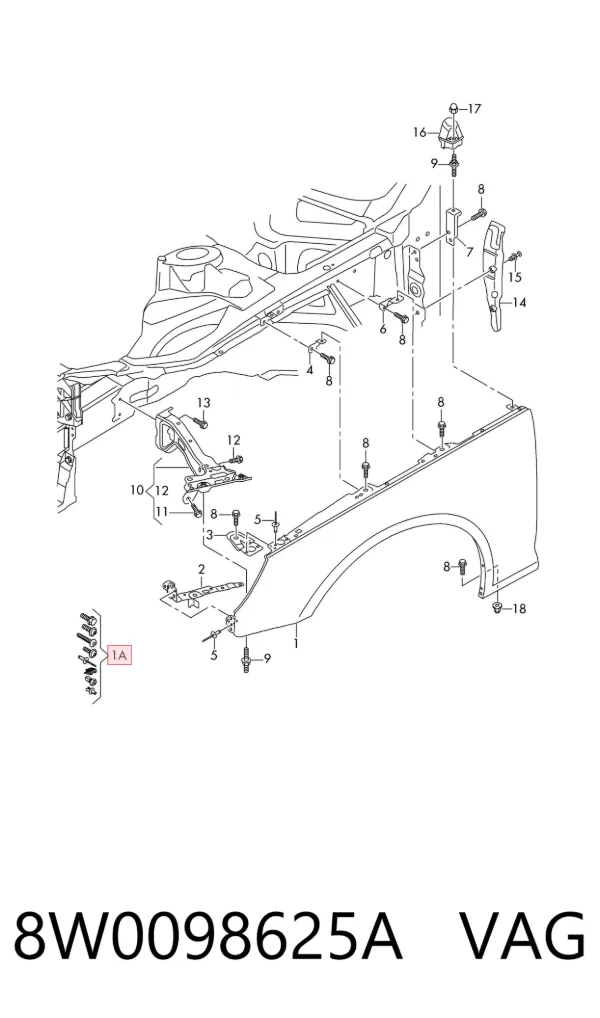 8W0098625A VAG
