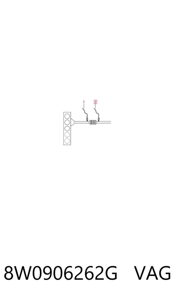 Sonda lambda de oxígeno posterior al catalizador 8W0906262G VAG