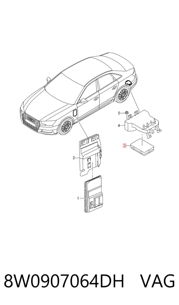 Módulo de confort 8W0907064DH VAG