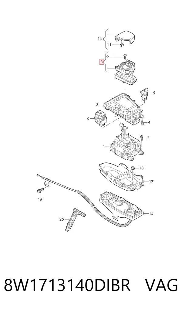 Pomo 8W1713140DIBR VAG