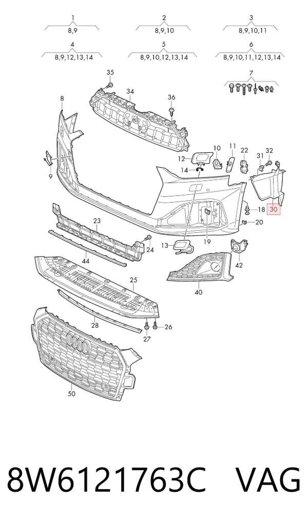  8W6121763C VAG