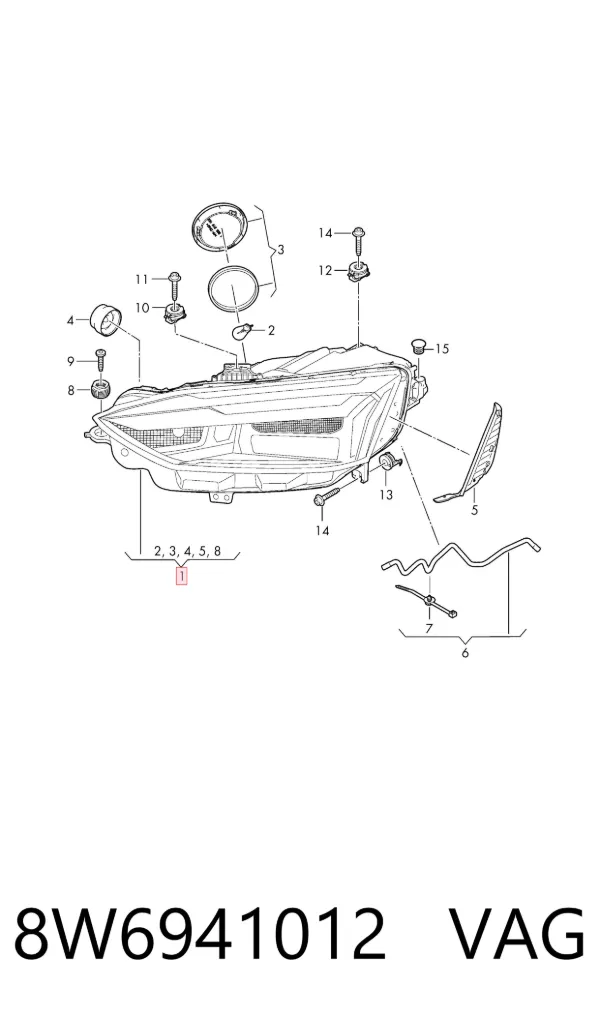 Faro derecho Audi A5 Sportback