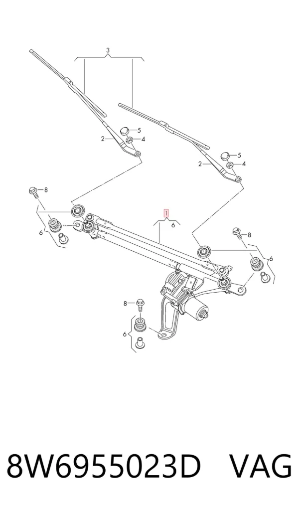 Varilla de limpiaparabrisas Audi A5 Sportback
