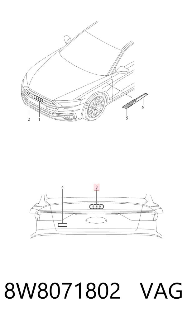  8W8071802 VAG