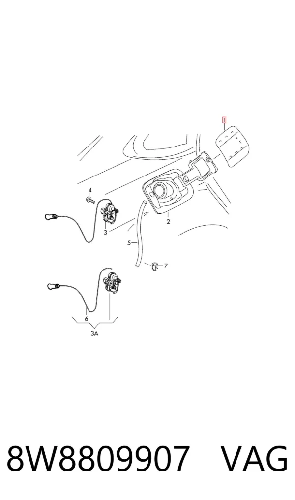 Tapa de la gasolina Audi A5 Sportback