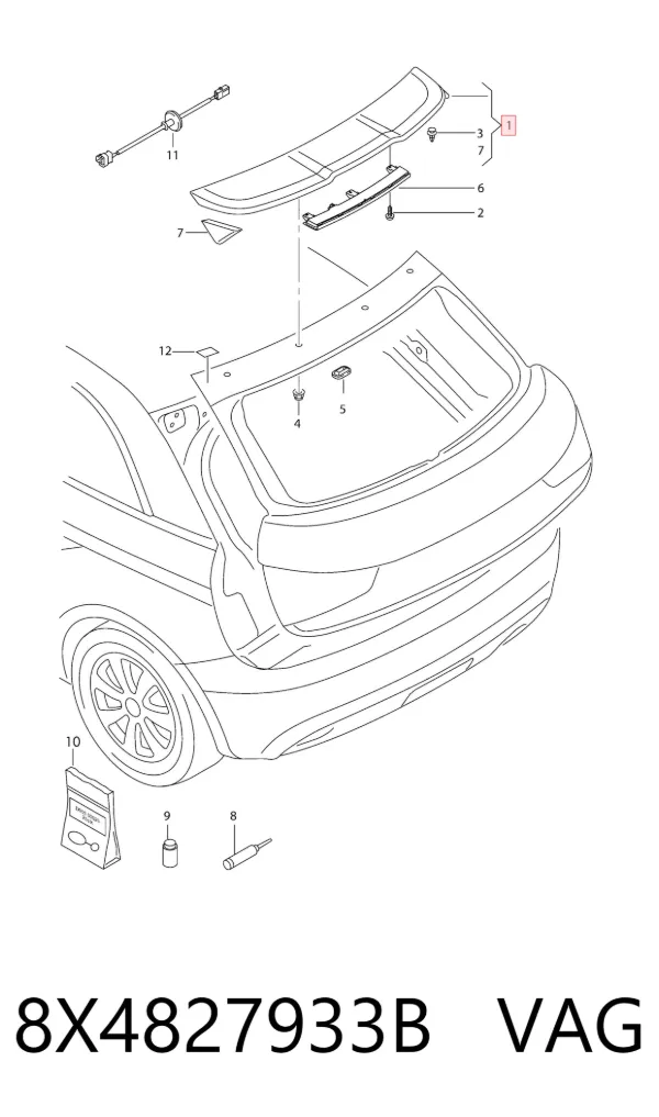 Alerón 8X4827933B VAG