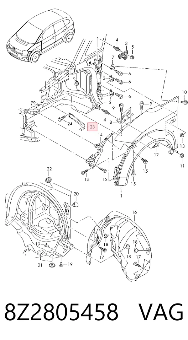  8Z2805458 VAG