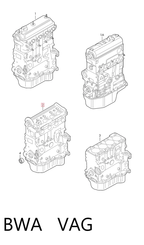 Motor completo BWA VAG