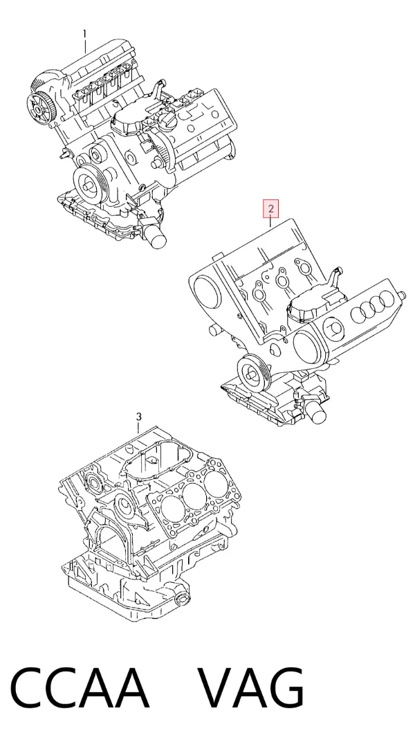 Motor completo CCAA VAG