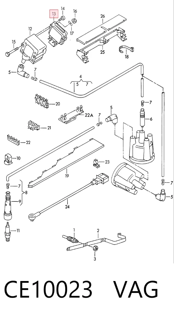 Bobina CE10023 VAG