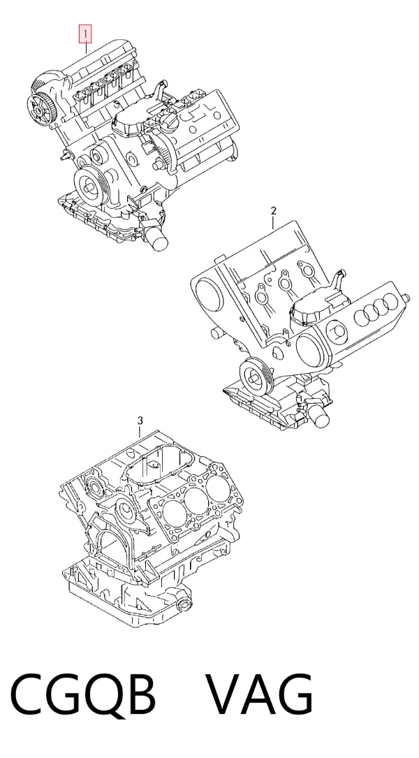 Motor completo CGQB VAG