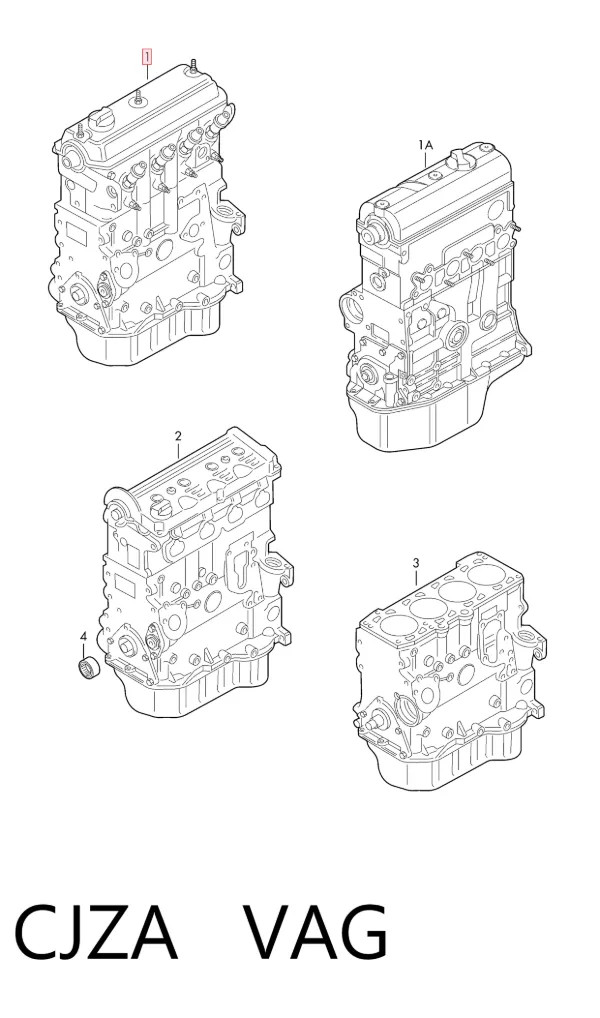 Motor completo CJZA VAG