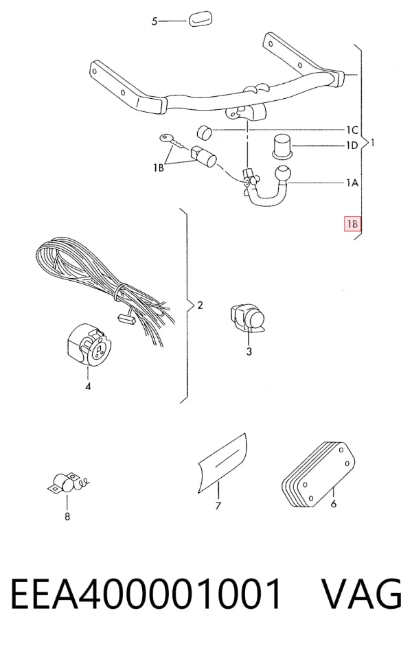 Cilindros de cerradura EEA400001001 VAG