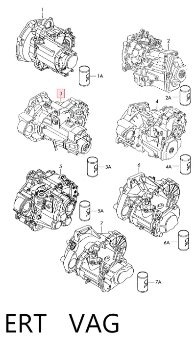 Caja de cambios manual completa VAG ERT