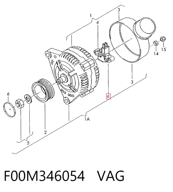 Regulador F00M346054 VAG