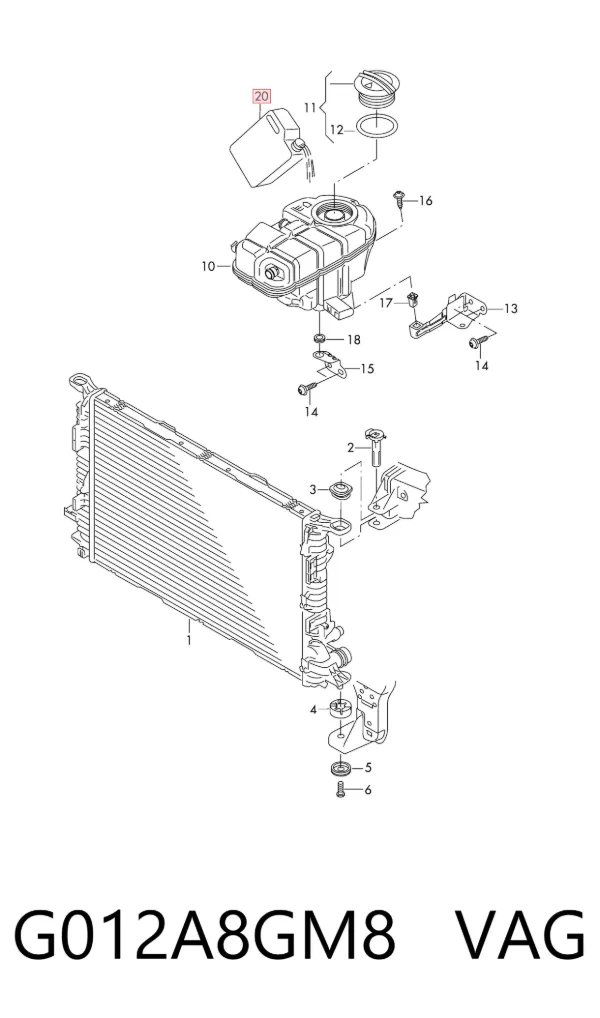 Liquido refrigerante G012A8GM8 VAG
