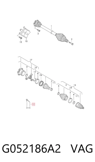 Grasa para rodamientos y juntas homocinéticas VAG G052186A2