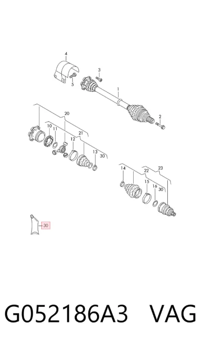 Grasa para rodamientos y juntas homocinéticas VAG G052186A3