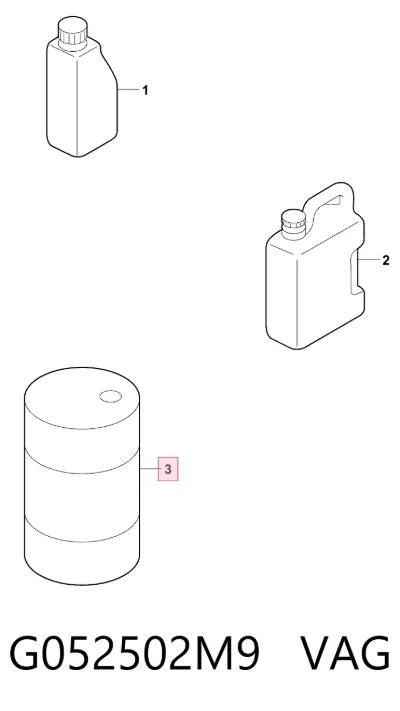 Aceite de motor VAG G052502M9