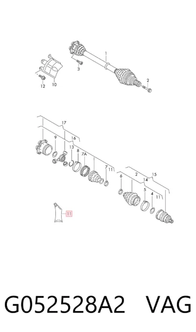 Grasa para rodamientos y juntas homocinéticas VAG G052528A2
