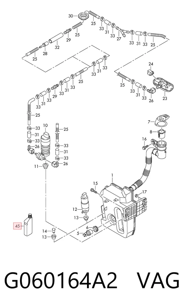 Líquido limpiaparabrisas G060164A2 VAG