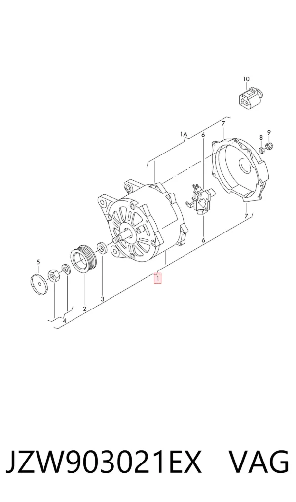 Alternador JZW903021EX VAG