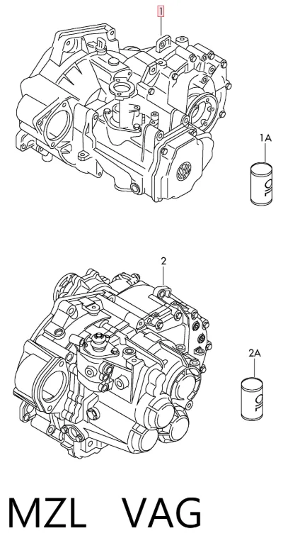 Caja de cambios manual completa VAG MZL