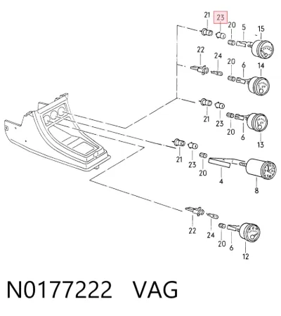Bombilla VAG N0177222