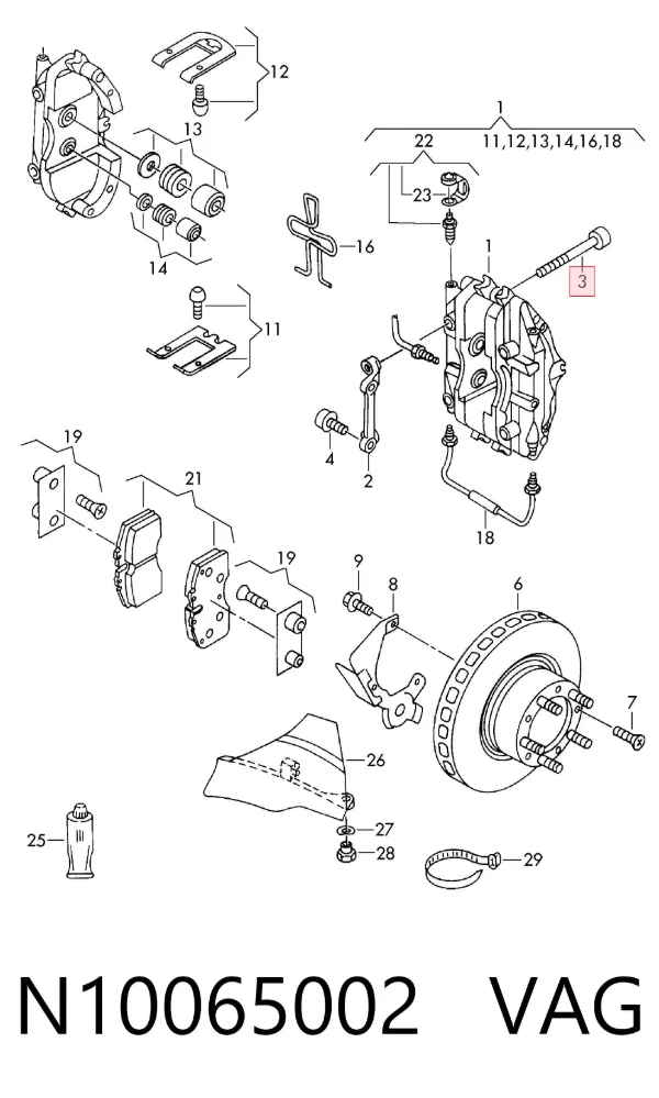 Tornillo culata N10065002 VAG