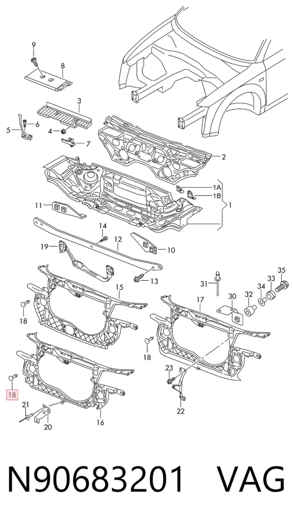 Tornillo N90683201 VAG