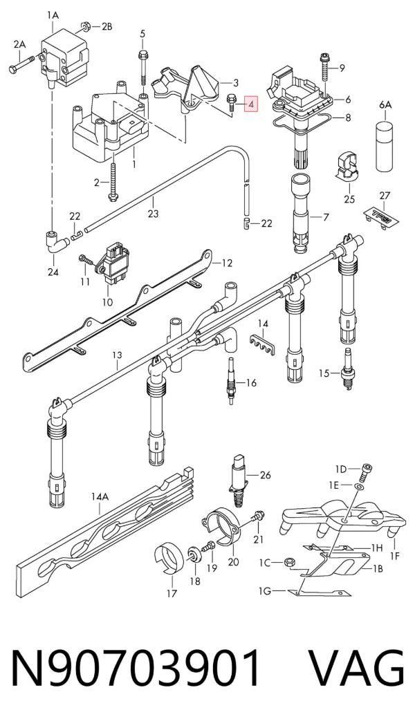 Tornillo N90703901 VAG