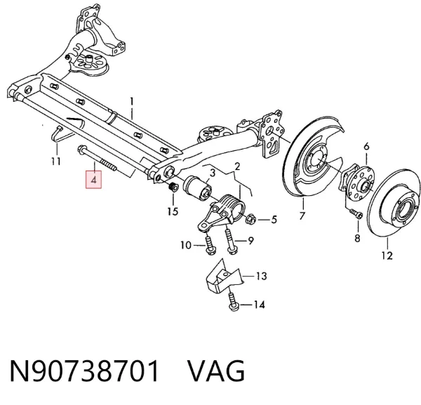 Tornillo N90738701 VAG