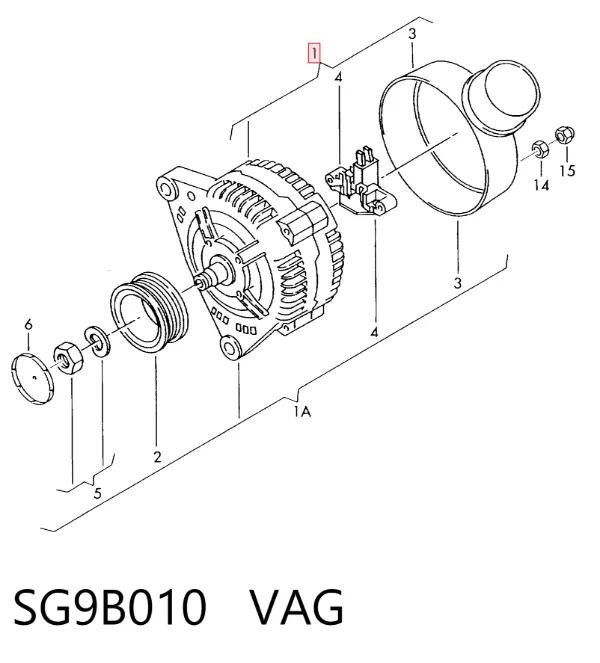Alternador SG9B010 VAG