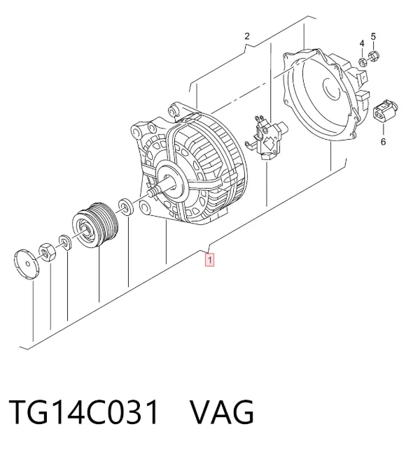 Alternador TG14C031 VAG