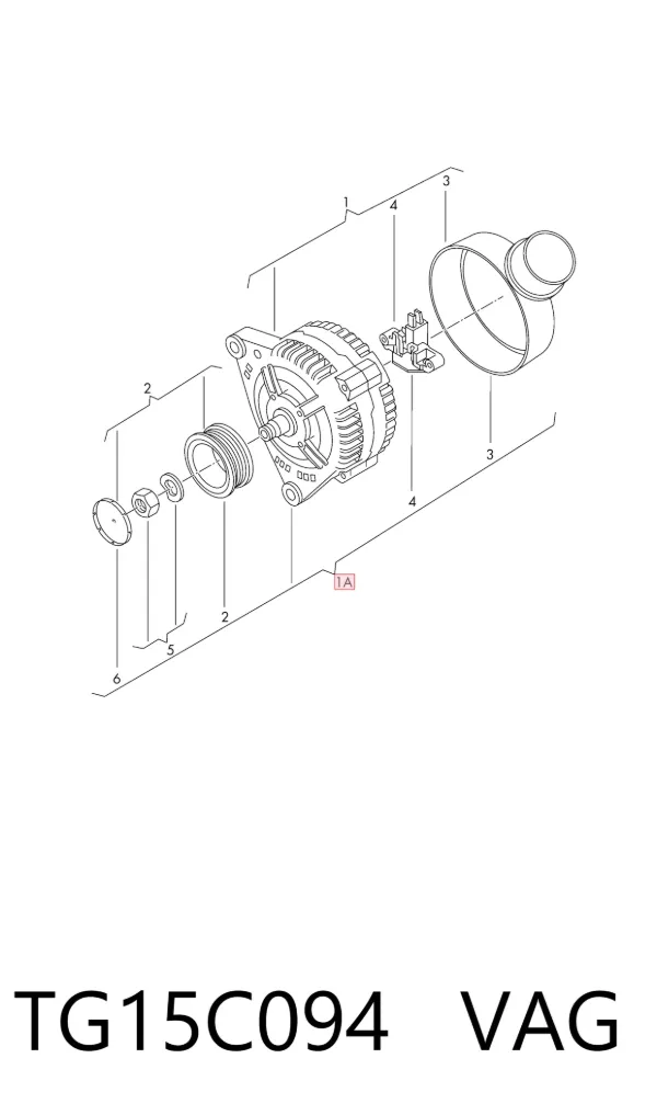 Alternador TG15C094 VAG