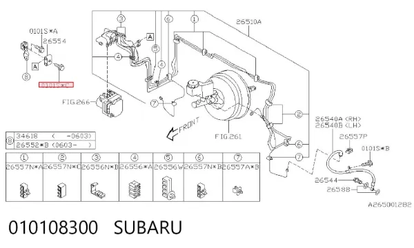  010108300 Subaru