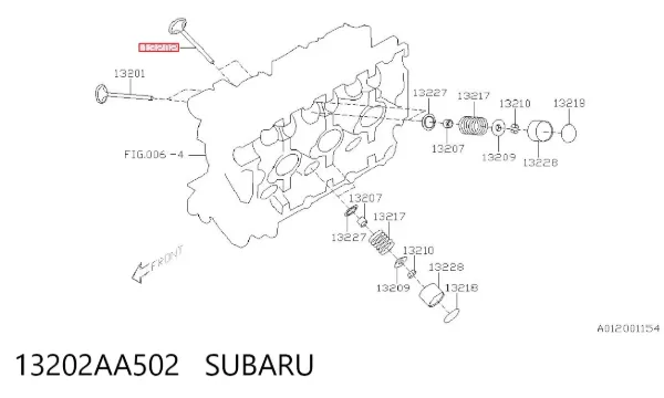 Válvula escape 13202AA502 Subaru