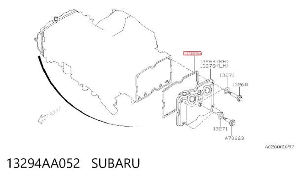 Junta tapa de balancines 13294AA052 Subaru