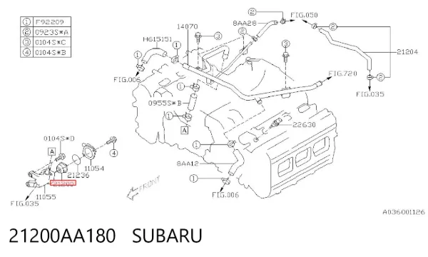 Termostato 21200AA180 Subaru