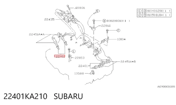 Bujía 22401KA210 Subaru