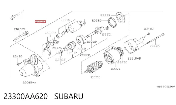Motor de arranque 23300AA620 Subaru