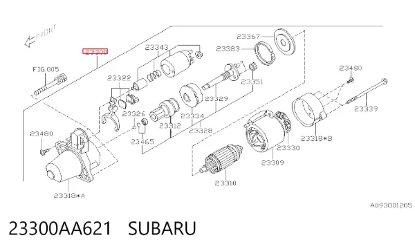Motor de arranque 23300AA621 Subaru