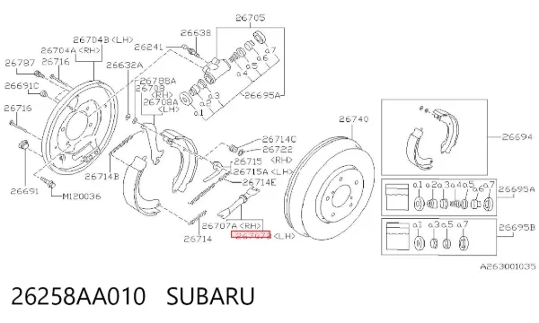  26258AA010 Subaru