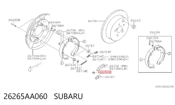  26265AA060 Subaru