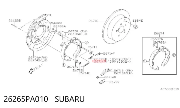  26265PA010 Subaru